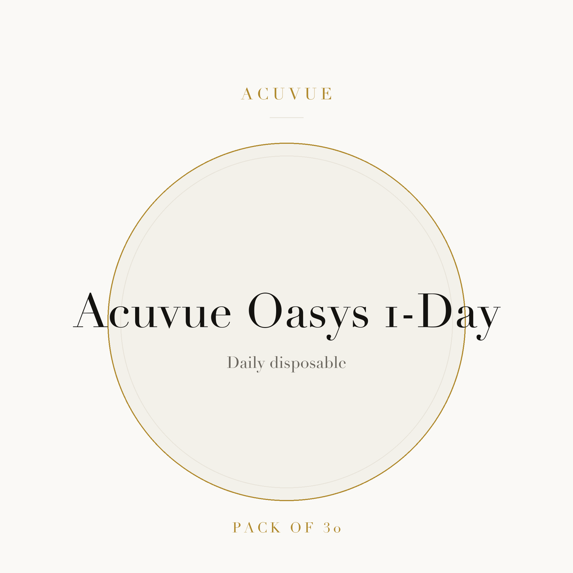 Acuvue Oasys 1-Day Contact Lenses on ivory plate