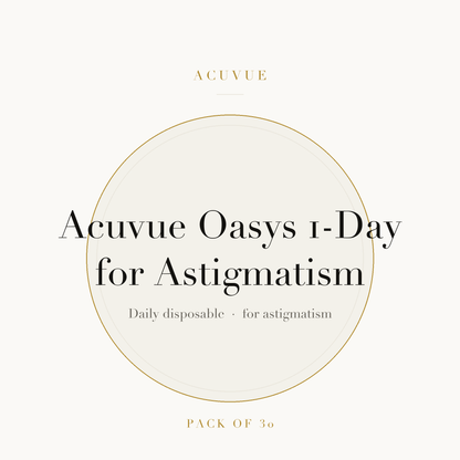 Acuvue Oasys 1-Day for Astigmatism Contact Lenses on ivory plate