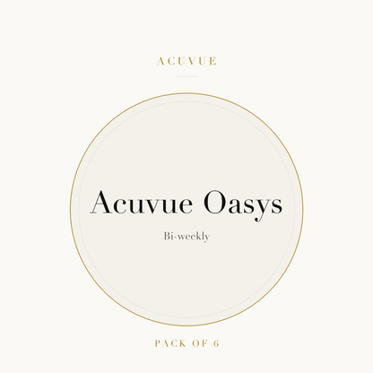 Acuvue Oasys Contact Lenses on ivory plate