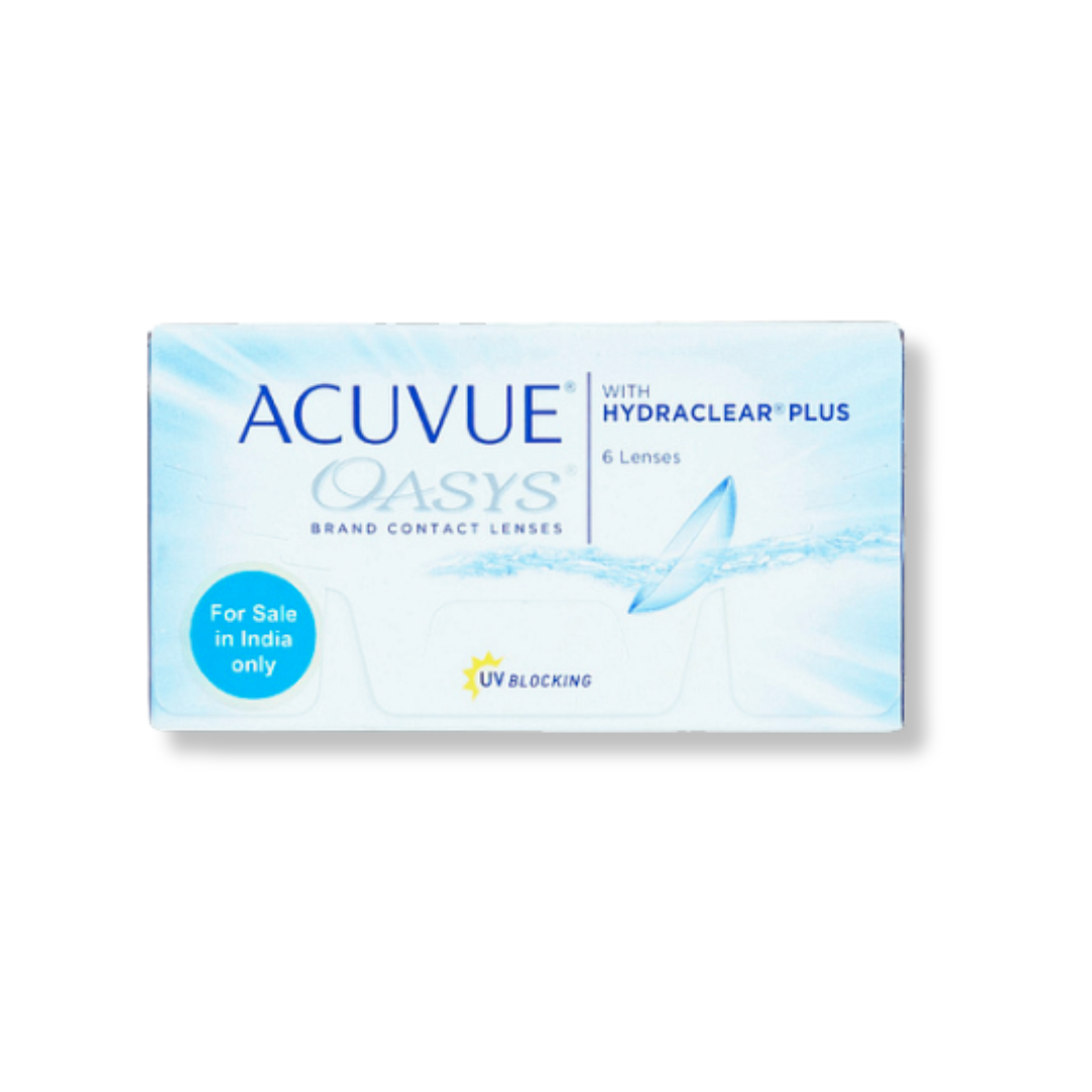 Acuvue Oasys Contact Lenses box, front view