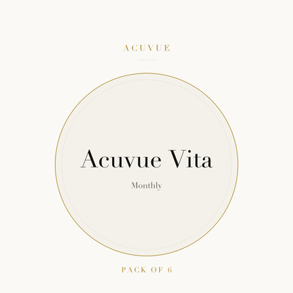 Acuvue Vita Contact Lenses on ivory plate