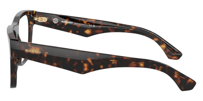 Burberry BE2411 Square Eyeglasses in Clear Demo Lenses With Dark Havana Frame, angle view