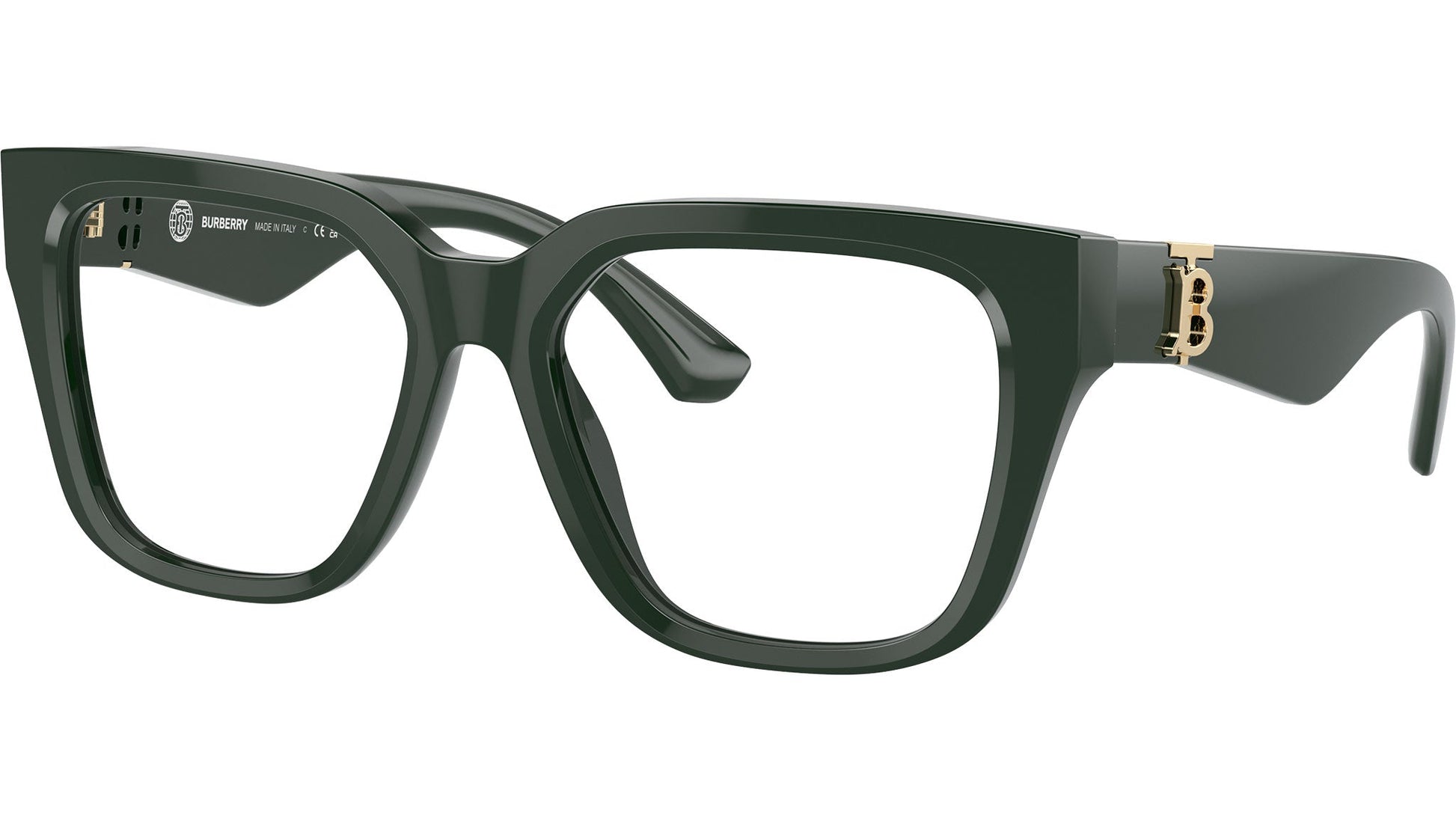 Burberry BE2403 Square Eyeglasses in Green Frame, side view