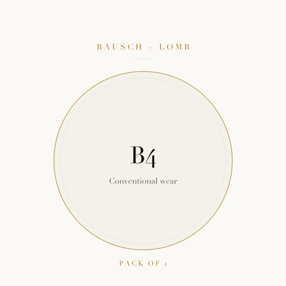 Bausch + Lomb B4 Contact Lenses on ivory plate