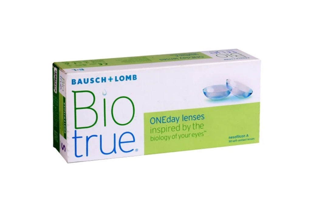 Bausch + Lomb Biotrue ONEday Contact Lenses box, front view