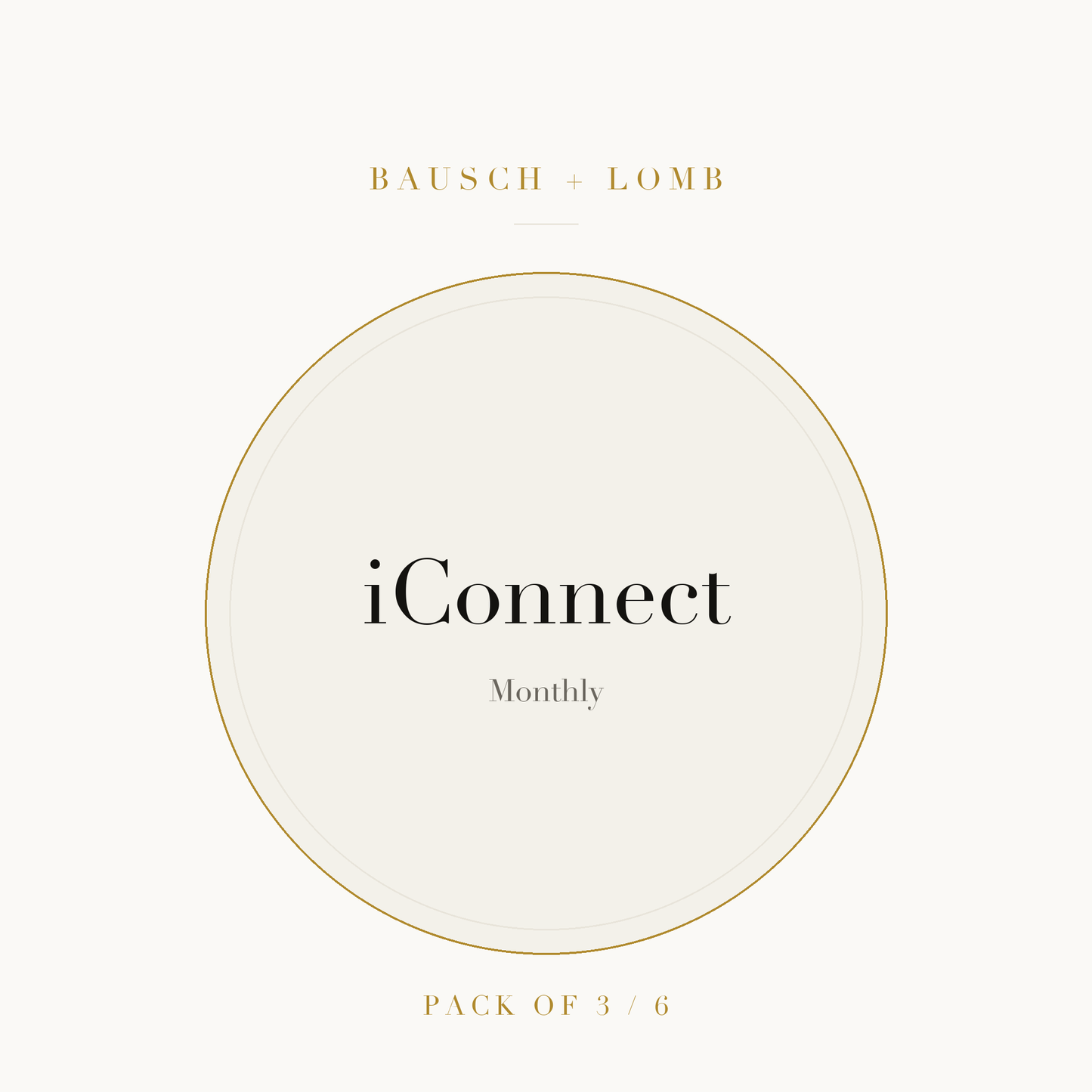 Bausch + Lomb iConnect Contact Lenses on ivory plate