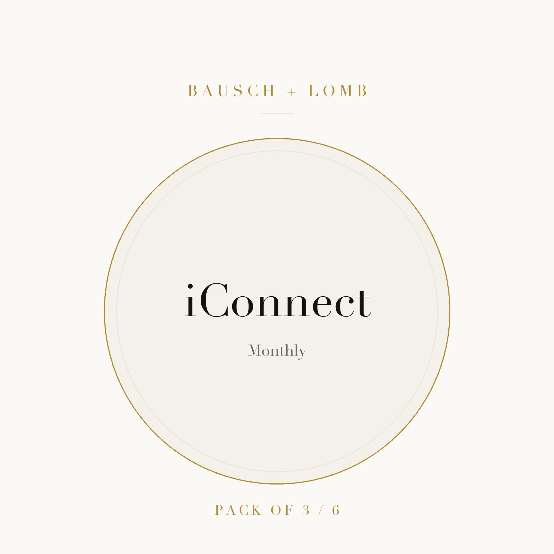 Bausch + Lomb iConnect Contact Lenses on ivory plate