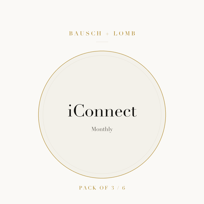 Bausch + Lomb iConnect Contact Lenses on ivory plate