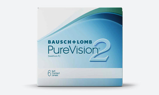 Bausch + Lomb PureVision2 Contact Lenses box, front view