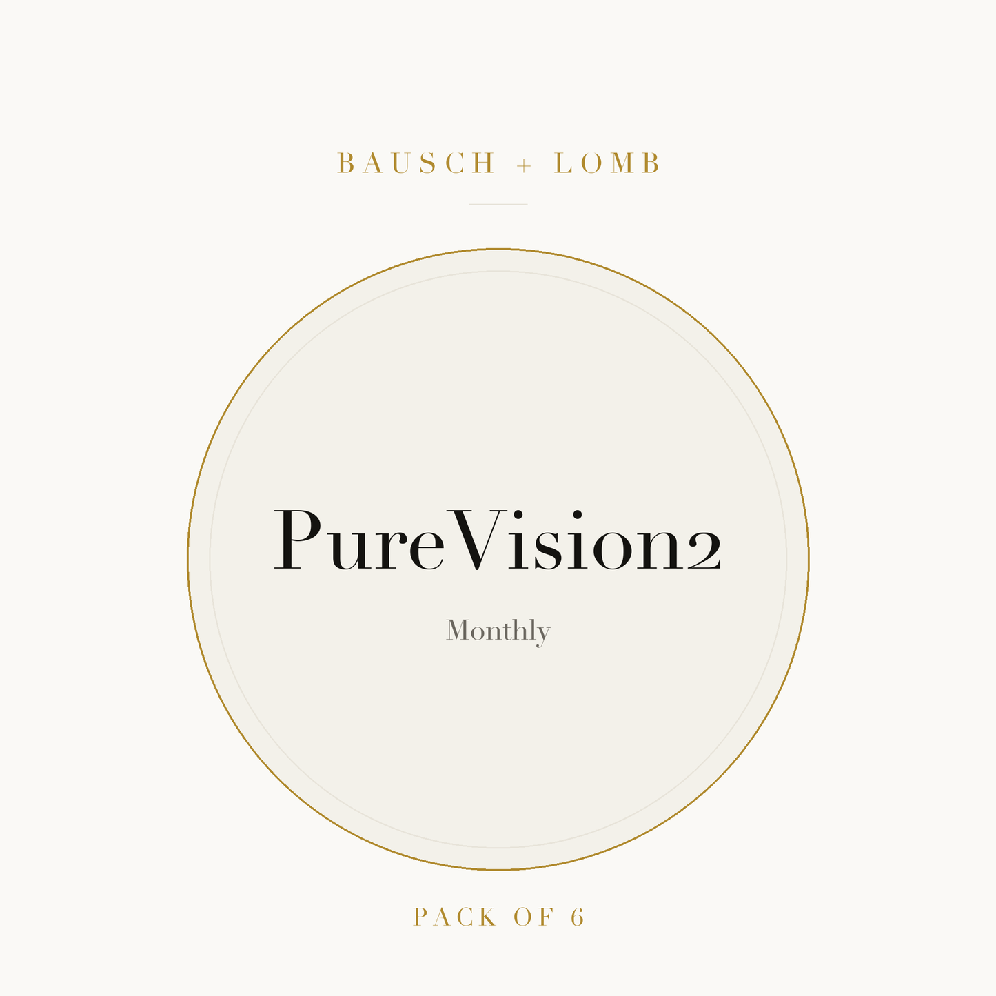 Bausch + Lomb PureVision2 Contact Lenses on ivory plate