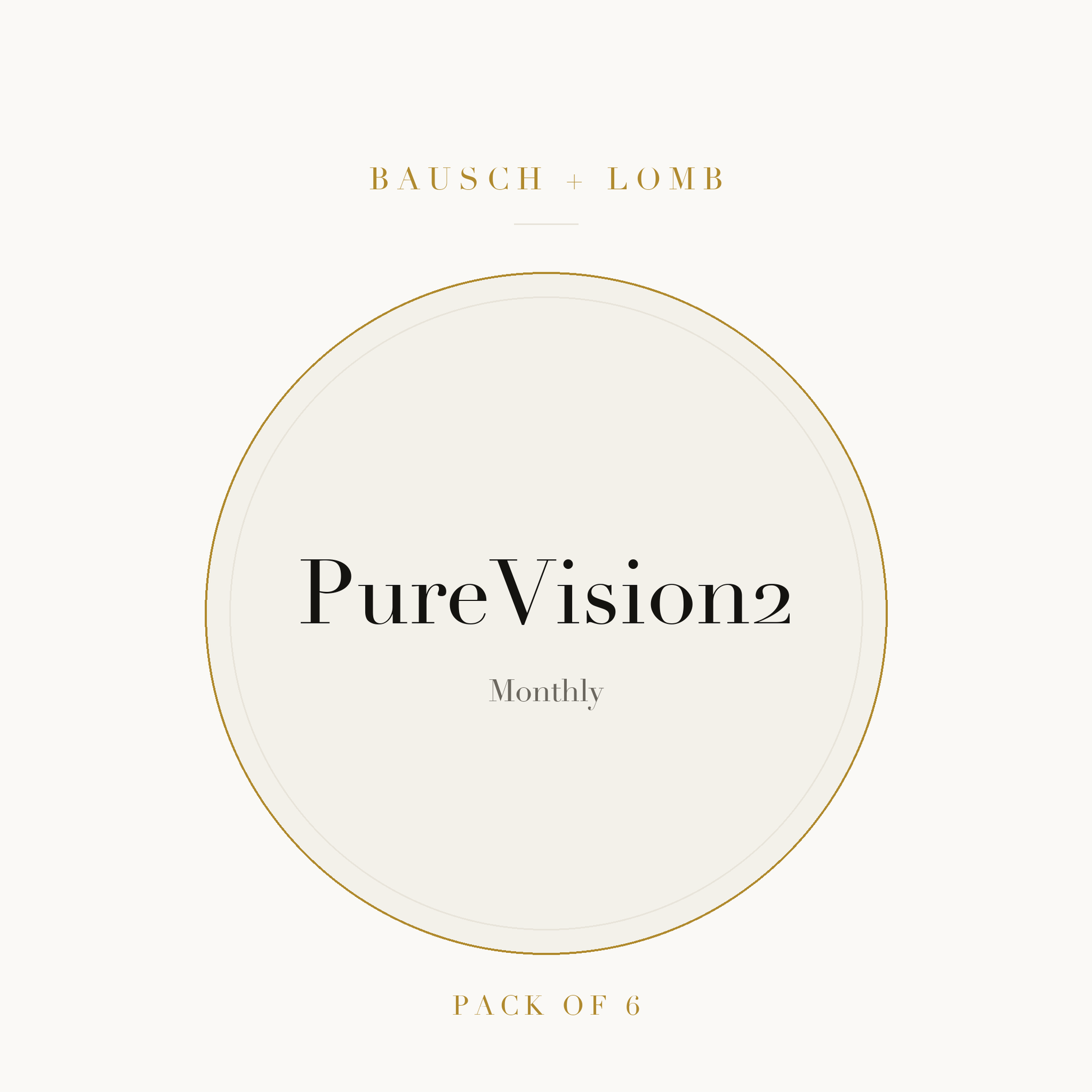 Bausch + Lomb PureVision2 Contact Lenses on ivory plate