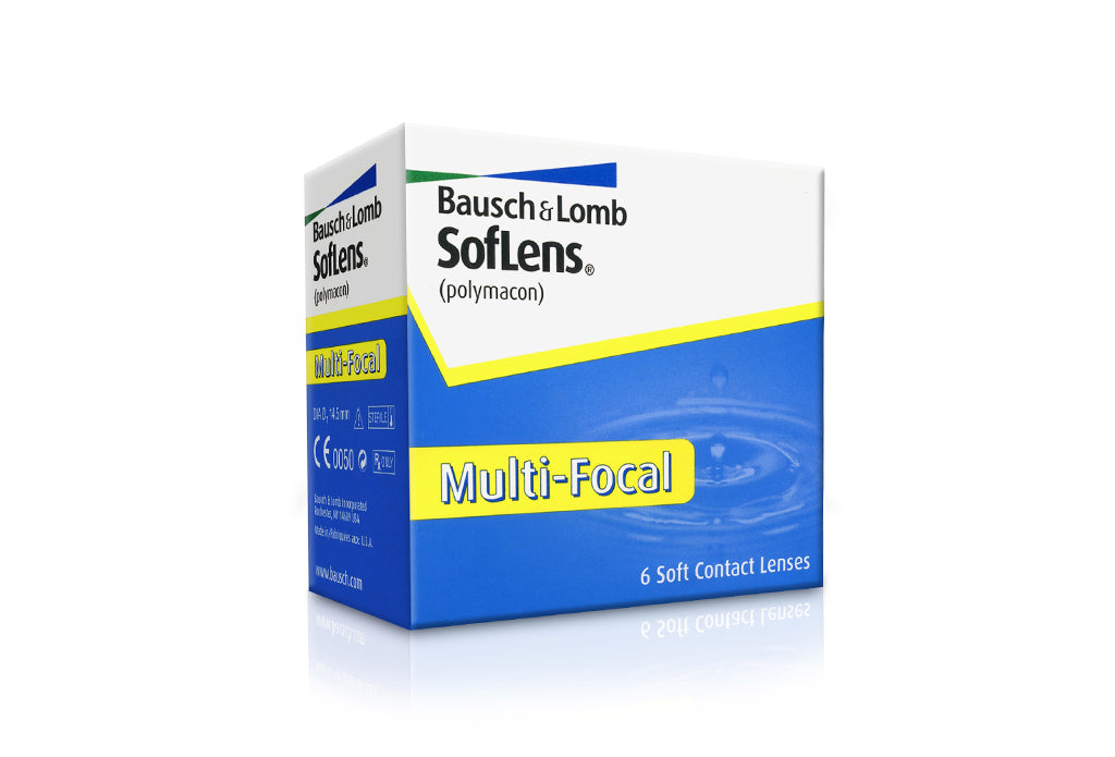 Bausch + Lomb SofLens Multi-Focal Contact Lenses box, front view