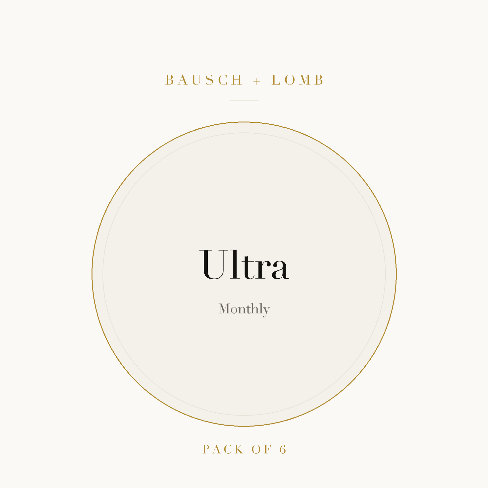Bausch + Lomb Ultra Contact Lenses on ivory plate