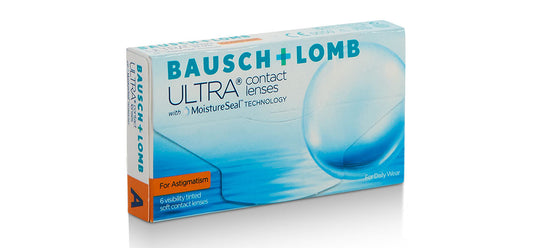 Bausch + Lomb Ultra for Astigmatism Contact Lenses box, front view