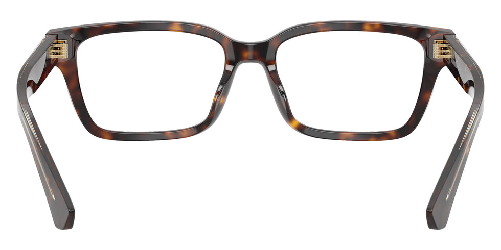 Burberry BE2453 Rectangle Eyeglasses in Clear Lenses With Dark Havana Frame, detail view