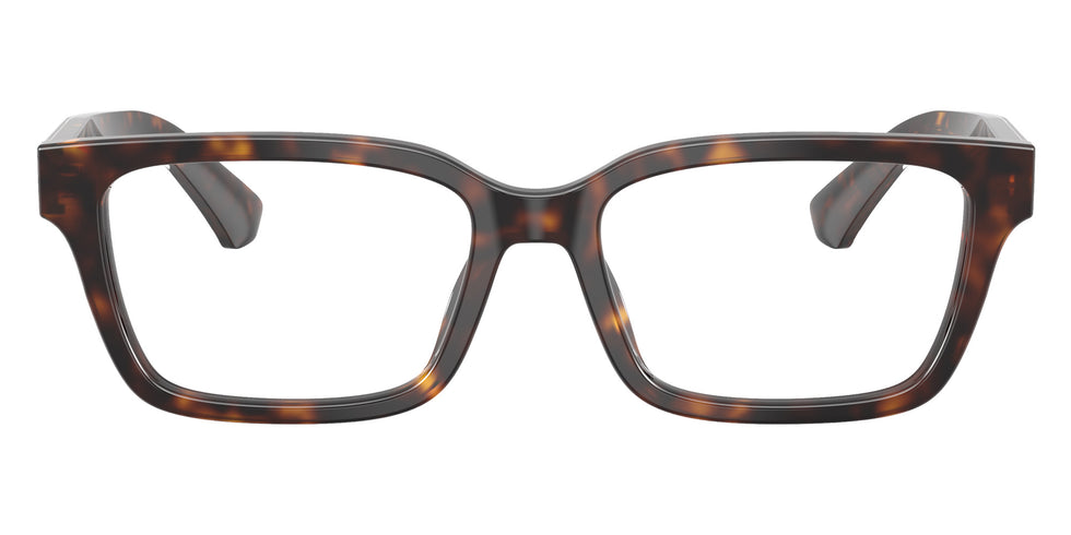 Burberry BE2453 Rectangle Eyeglasses in Clear Lenses With Dark Havana Frame, back view