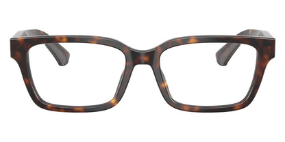 Burberry BE2453 Rectangle Eyeglasses in Clear Lenses With Dark Havana Frame, back view