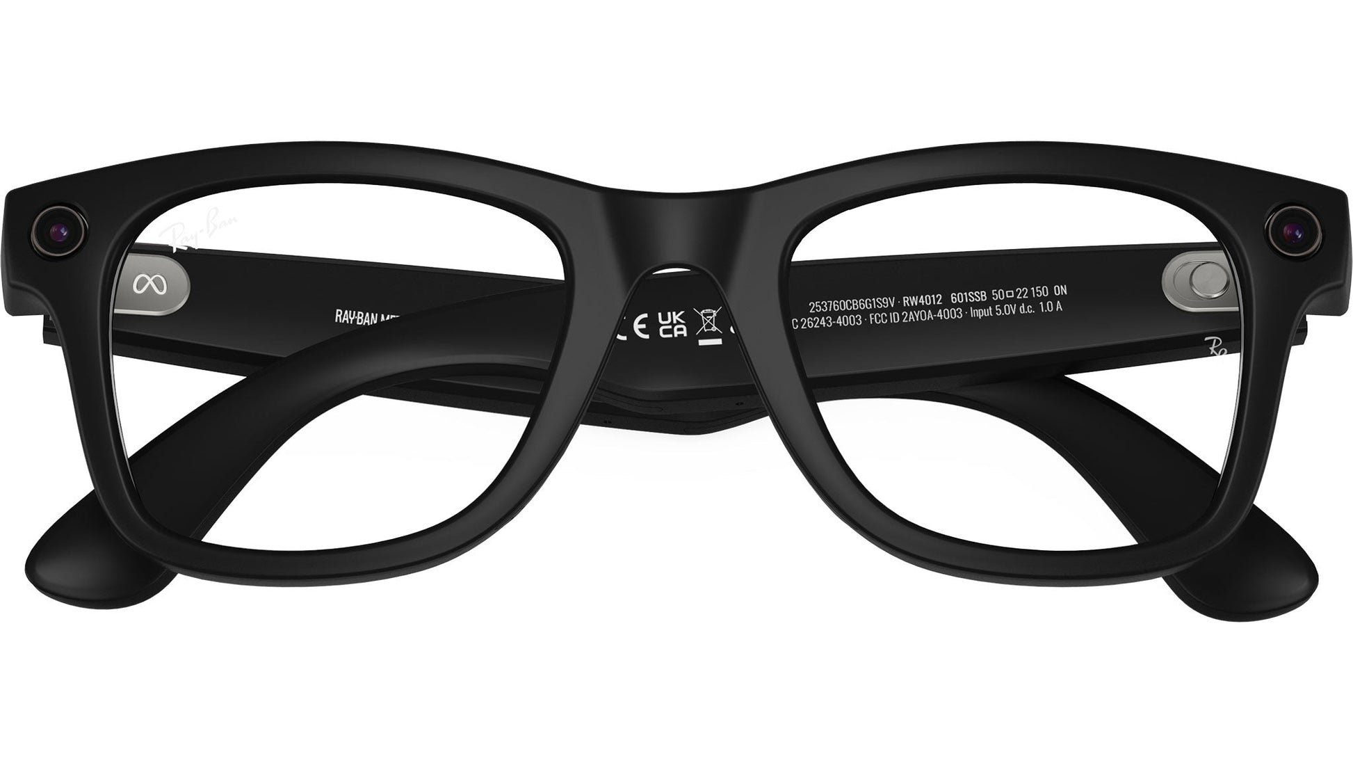 Rayban RW4012 in Clear Lenses With Matte Black Frame