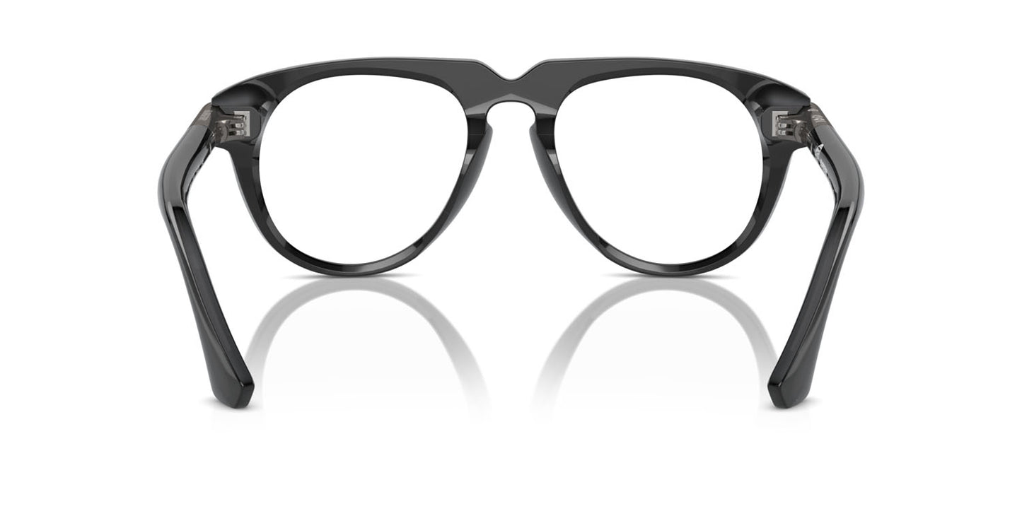 Burberry BE2408U Aviator Eyeglasses in Clear Demo Lenses With Grey Frame, back view