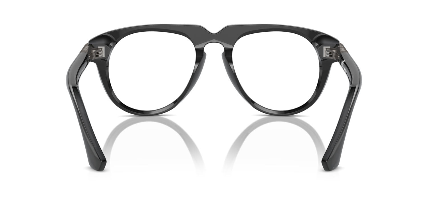 Burberry BE2408U Aviator Eyeglasses in Clear Demo Lenses With Grey Frame, back view