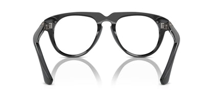 Burberry BE2408U Aviator Eyeglasses in Clear Demo Lenses With Grey Frame, back view