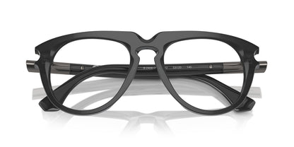 Burberry BE2408U Aviator Eyeglasses in Clear Demo Lenses With Grey Frame, detail view