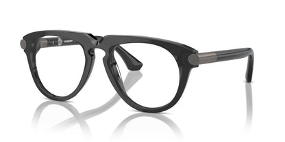 Burberry BE2408U Aviator Eyeglasses in Clear Demo Lenses With Grey Frame, angle view