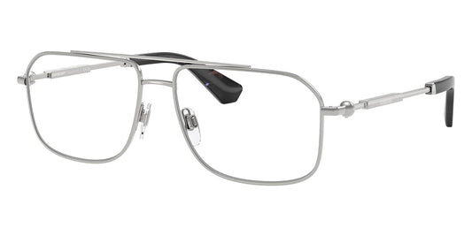 Burberry BE1391 Rectangle Eyeglasses in Silver Frame, front view