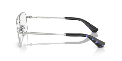 Burberry BE1391 Rectangle Eyeglasses in Silver Frame, angle view