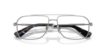 Burberry BE1391 Rectangle Eyeglasses in Silver Frame, back view
