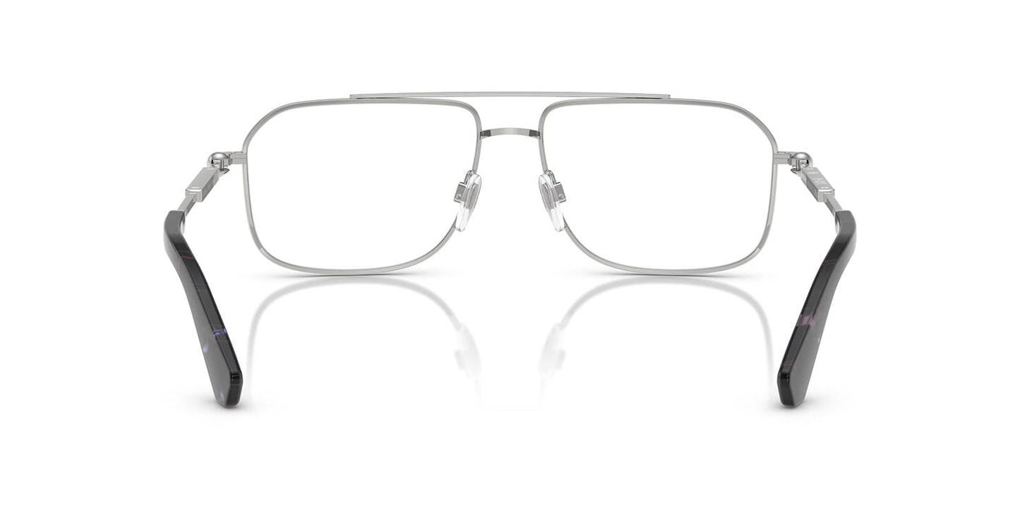 Burberry BE1391 Rectangle Eyeglasses in Silver Frame, detail view