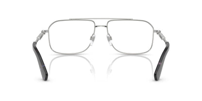 Burberry BE1391 Rectangle Eyeglasses in Silver Frame, detail view
