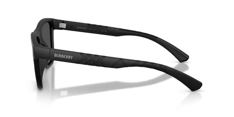 Burberry BE4482/S Square Sunglasses in Dark Grey Lenses With Matte Black Frame, side view