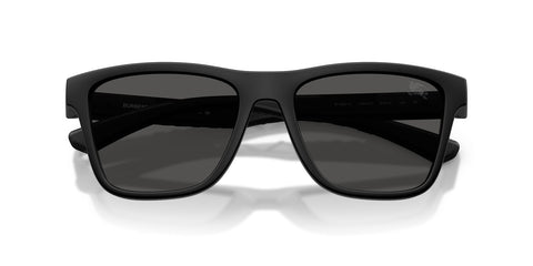 Burberry BE4482/S Square Sunglasses in Dark Grey Lenses With Matte Black Frame, back view