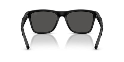 Burberry BE4482/S Square Sunglasses in Dark Grey Lenses With Matte Black Frame, detail view