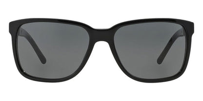 Burberry BE4181/S Square Sunglasses in Grey Lenses With Black Frame, angle view