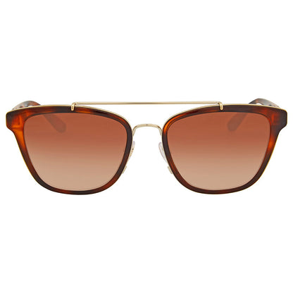 Burberry BE4240S Cat Eye Sunglasses in Brown Gradient Lenses With Havana Gold Frame, front view