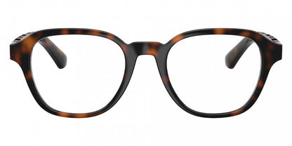 Burberry BE2444U Wayfarer Eyeglasses in Clear Lenses With Dark Havana Frame, front view
