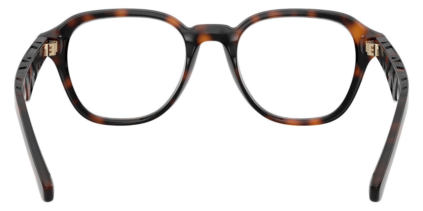 Burberry BE2444U Wayfarer Eyeglasses in Clear Lenses With Dark Havana Frame, back view