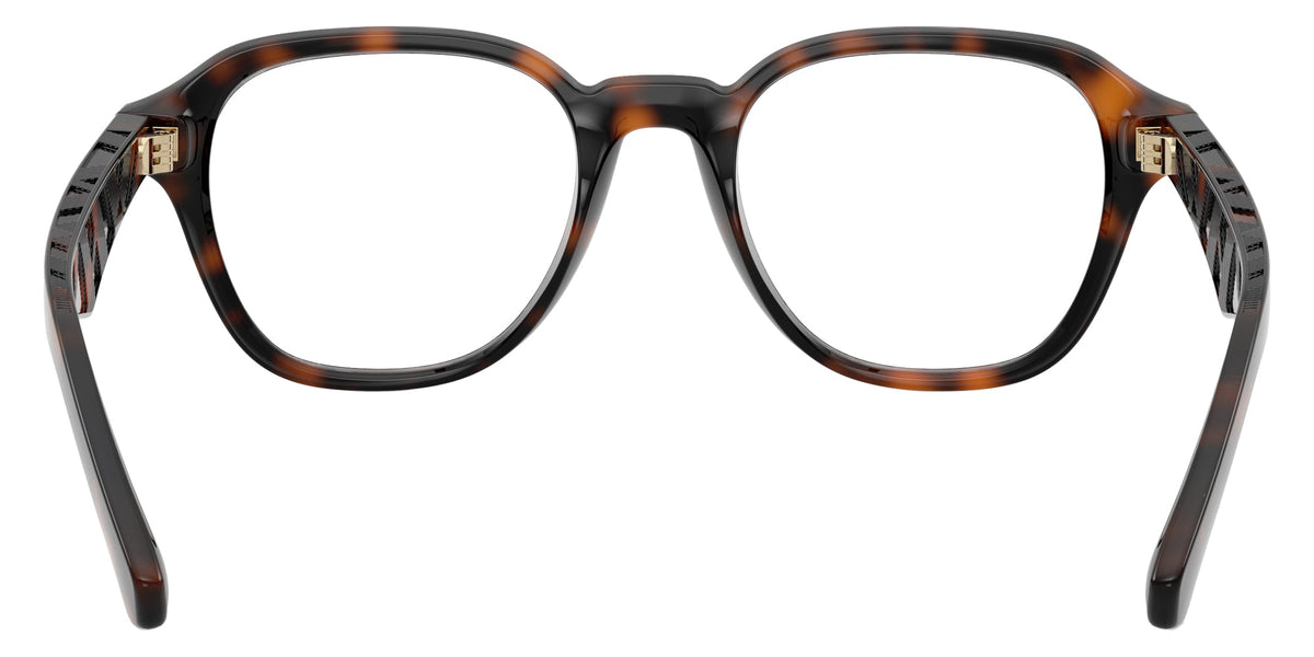 Burberry BE2444U Wayfarer Eyeglasses in Clear Lenses With Dark Havana Frame, back view