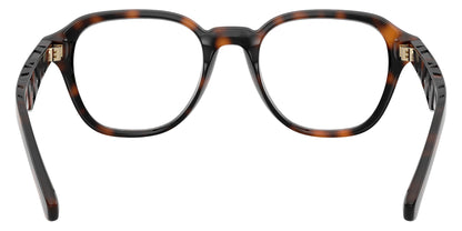 Burberry BE2444U Wayfarer Eyeglasses in Clear Lenses With Dark Havana Frame, back view