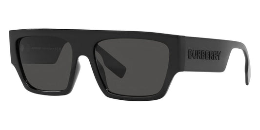 Burberry BE4397U/S Square Sunglasses in Dark Grey Lenses With Black Frame, front view