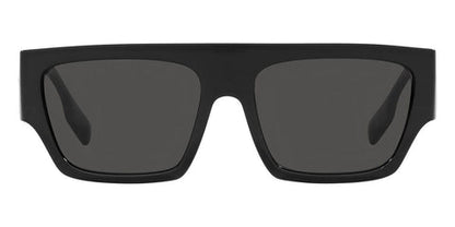 Burberry BE4397U/S Square Sunglasses in Dark Grey Lenses With Black Frame, angle view