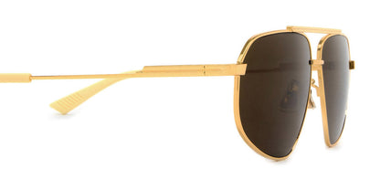 Bottega Veneta BV1194S Aviator Sunglasses in Brown Lenses With Gold Frame, detail view