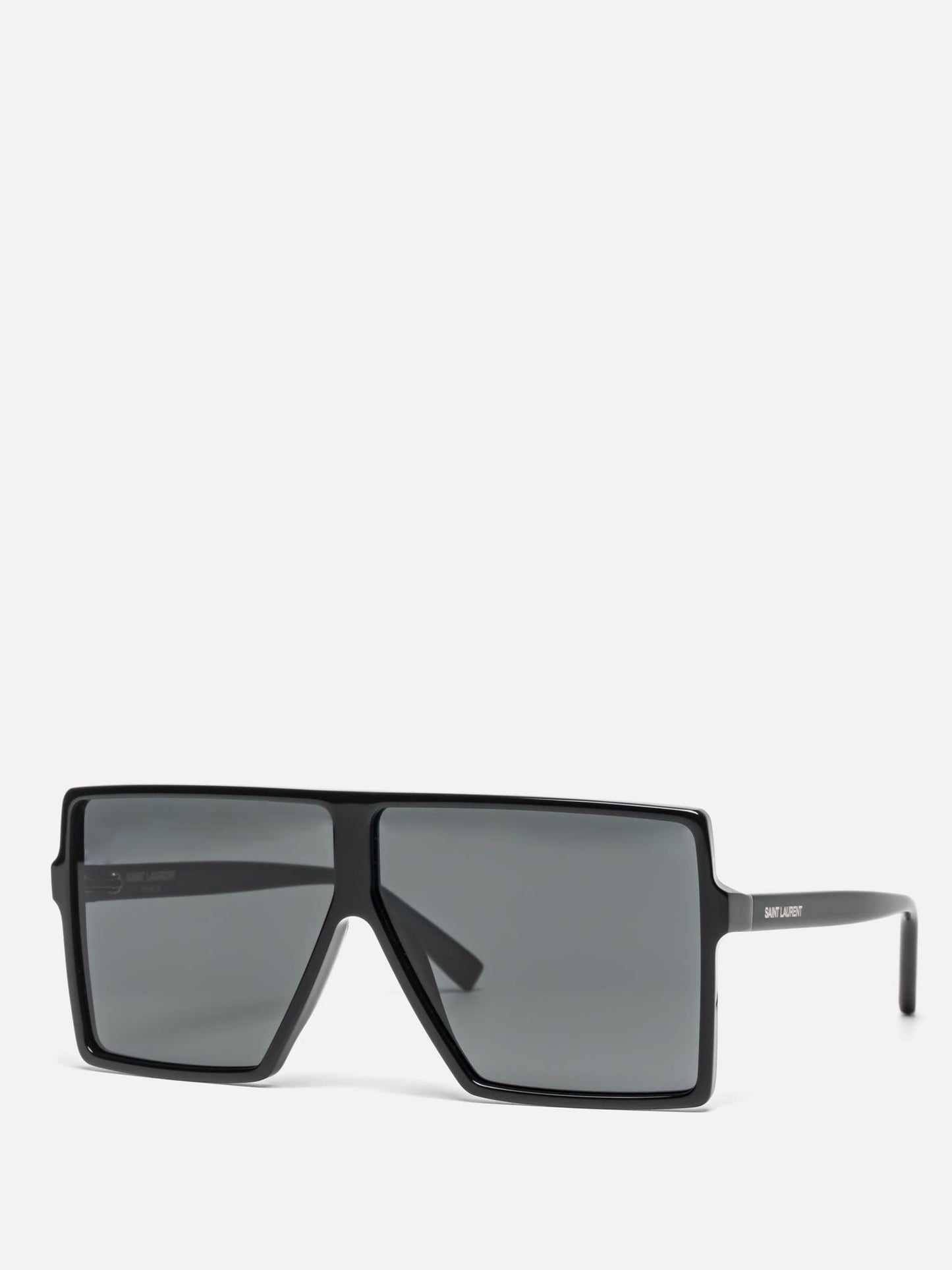 Saint Laurent SL909S Square Sunglasses in Grey Black, front view