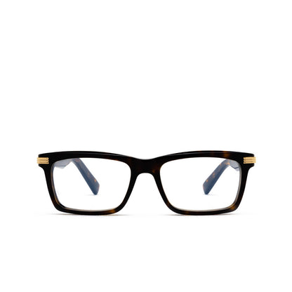 Cartier CT0420O Rectangle Eyeglasses in Clear Havana, front view