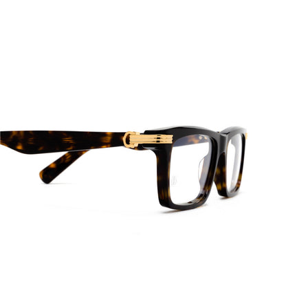 Cartier CT0420O Rectangle Eyeglasses in Clear Havana, angle view