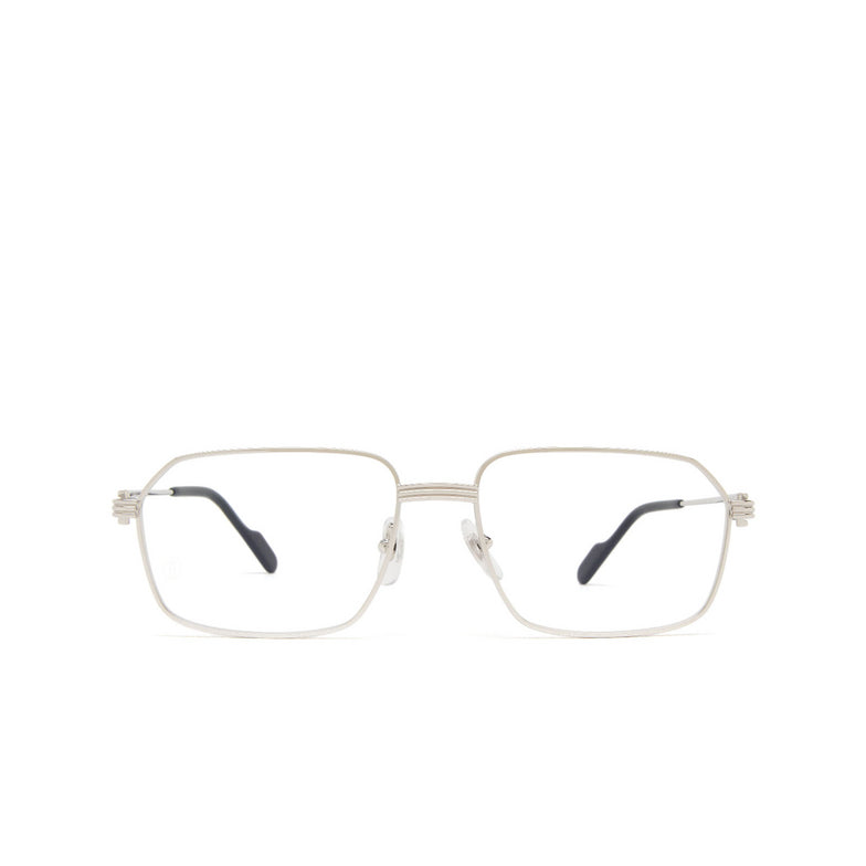 Cartier CT0445O Rectangle Eyeglasses in Silver, front view