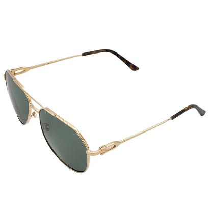 Cartier CT0364S Pilot Sunglasses in Green Gold, detail view