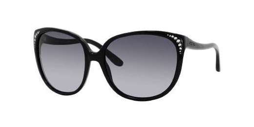 Jimmy Choo CHARLOTTES/S Cat Eye Sunglasses in Black, front view